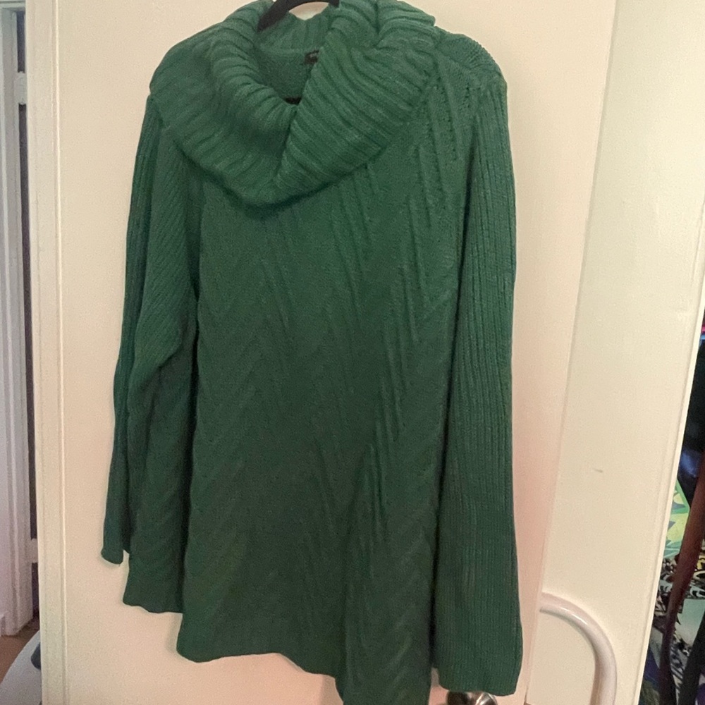 Talbots Emerald Cowl Neck Sweater